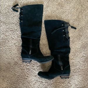 Sorel high rise boots black genuine leather